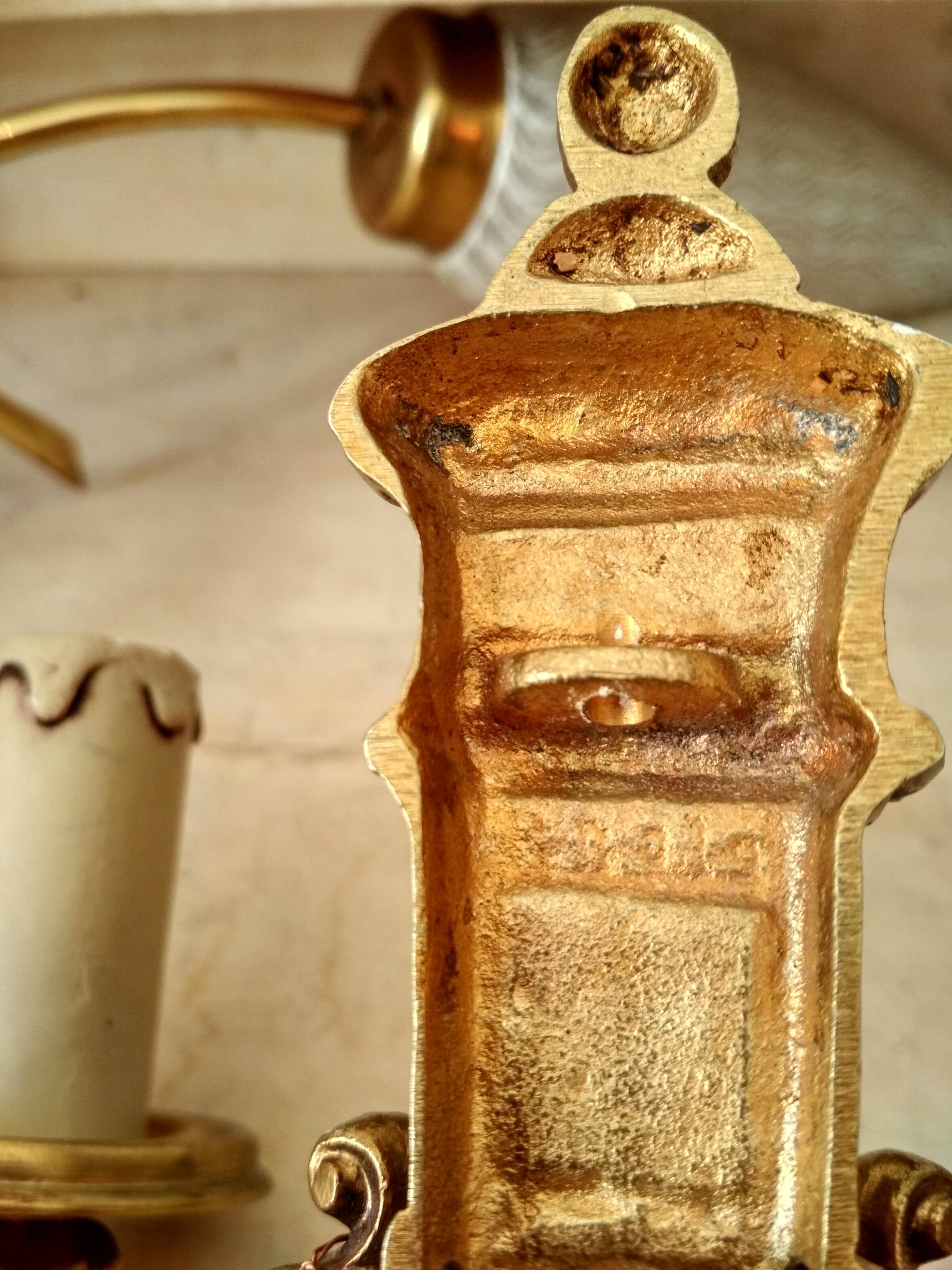 Bronze wall sconce Napoleon III style