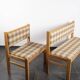 Pair of benches, corner benches, vintage