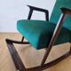 Chaise à bascule vintage des années 50.