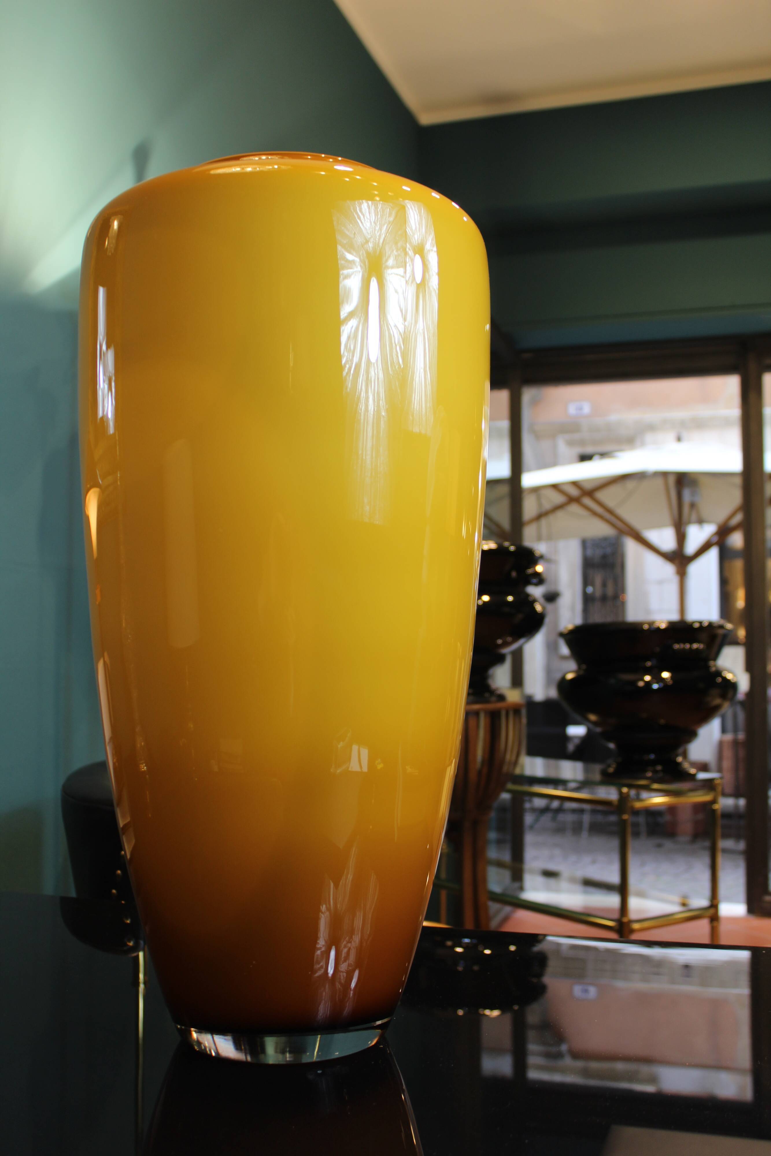 Italian Murano Glass Vase, 1970s