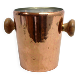 Small copper and teak ice bucket