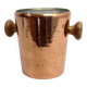 Small copper and teak ice bucket