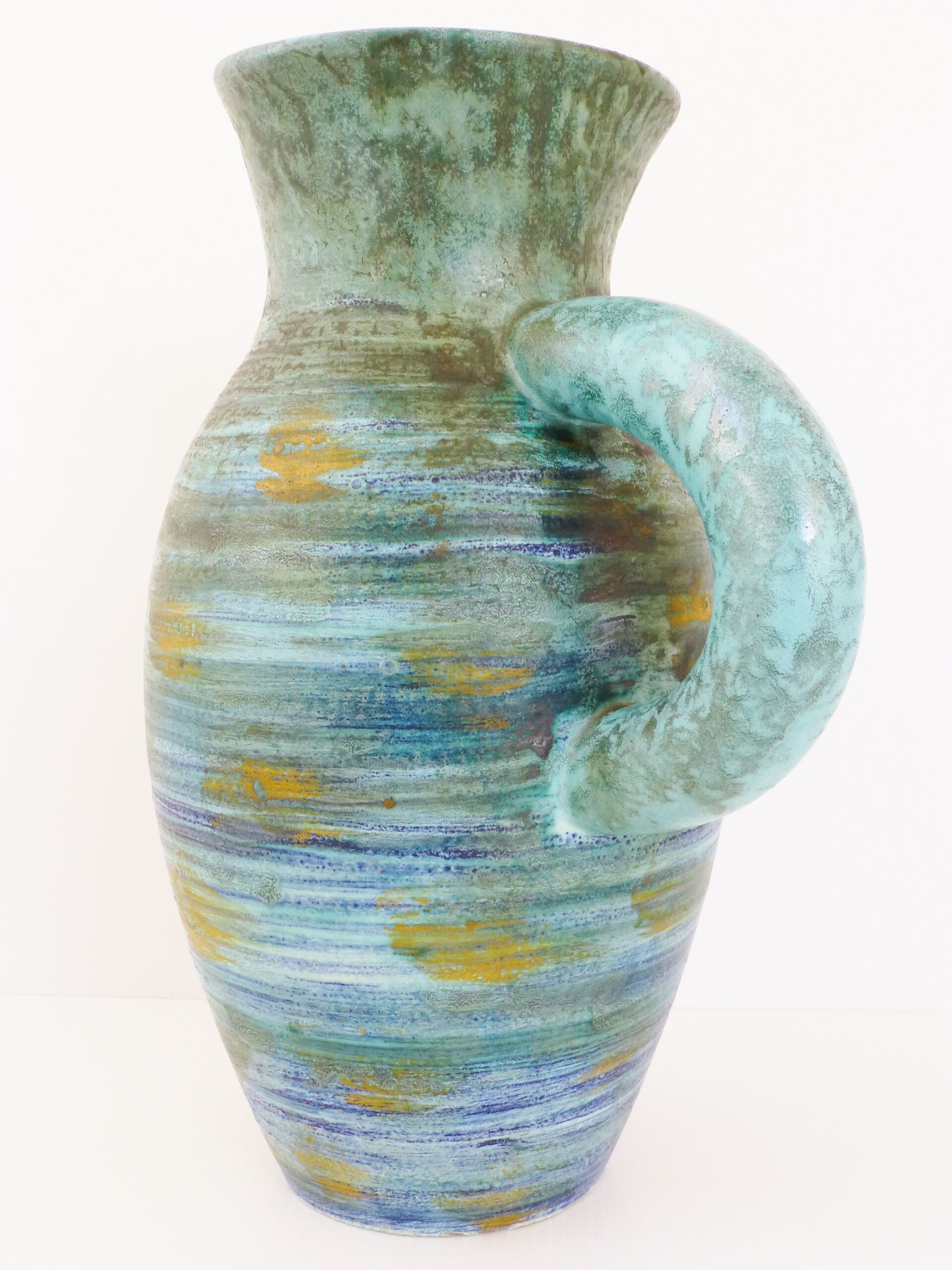 Important pitcher Robert Dupanier in Vallauris vintage 50's 50s ceramic