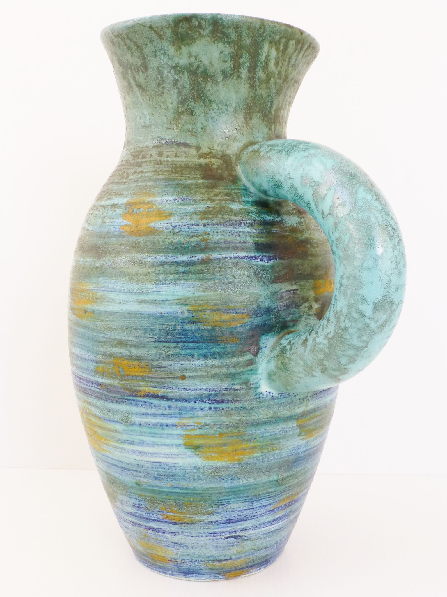 Important pitcher Robert Dupanier in Vallauris vintage 50's 50s ceramic