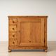 Antique Pine Biedermeier Cabinet with Four Drawers