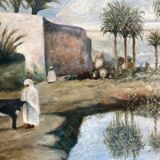 Orientalist painting early 20th century