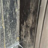 Louis XV style fireplace in black Belgian marble circa 1880