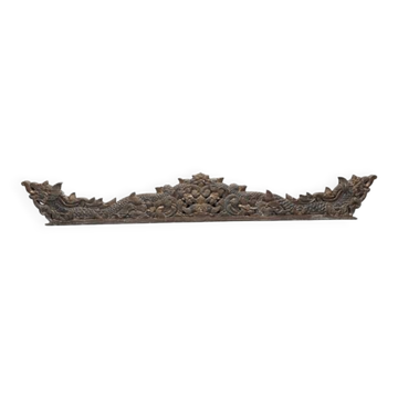 Old Indonesian Wood Carving With Dragons, 1st half 20th century