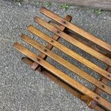 Antique sled toboggan Snow winter sport vintage