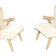 Pair of chairs 50 60 year zigzag