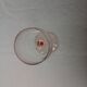 6 verres à vin sur pied rose