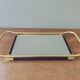 Metal and mirror vintage plateau