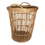 Vintage rattan basket