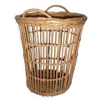 Panier corbeille en rotin vintage