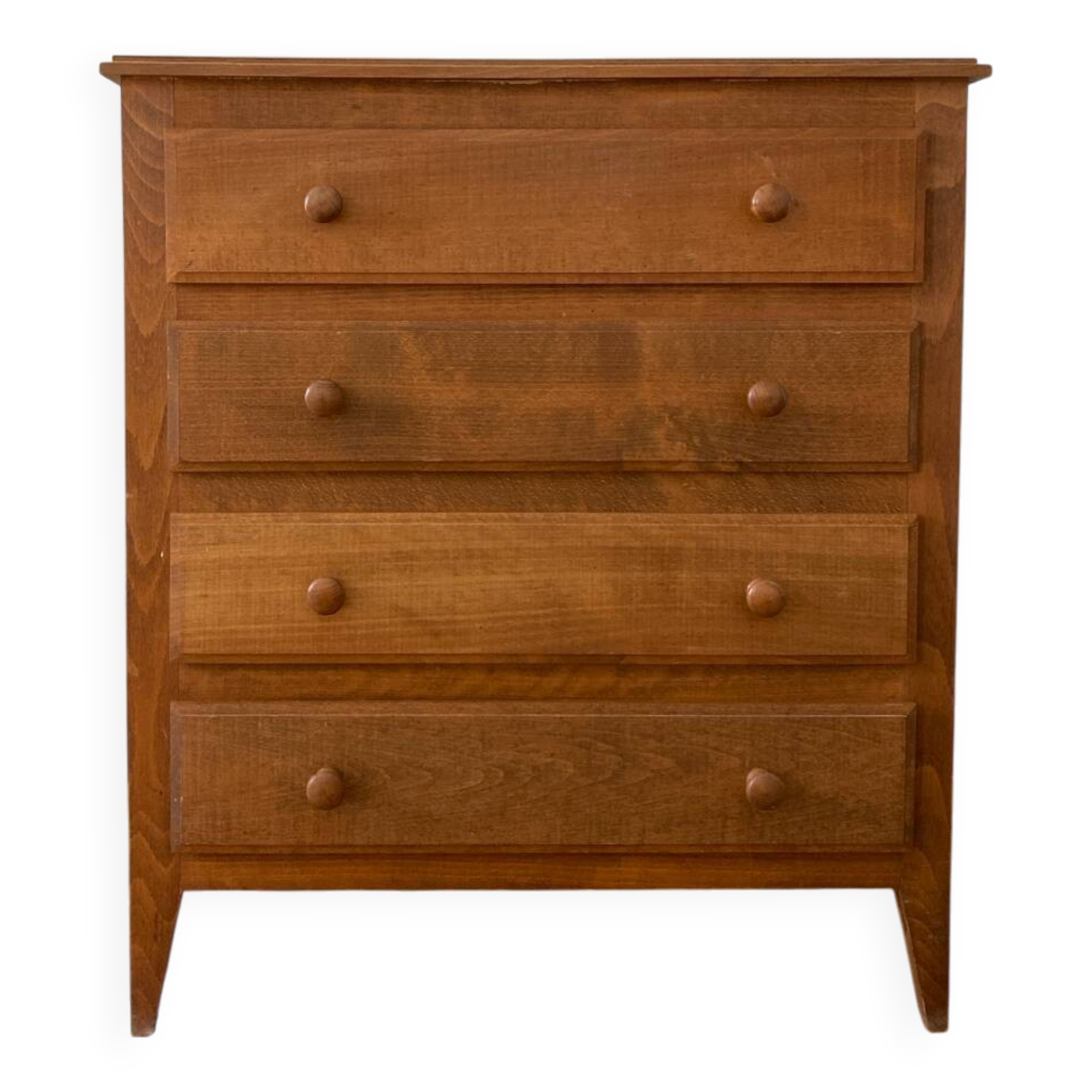 Vintage chest of drawers with compass feet