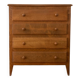 Vintage chest of drawers with compass feet