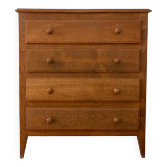 Vintage chest of drawers with compass feet