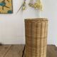 Tall box with woven straws