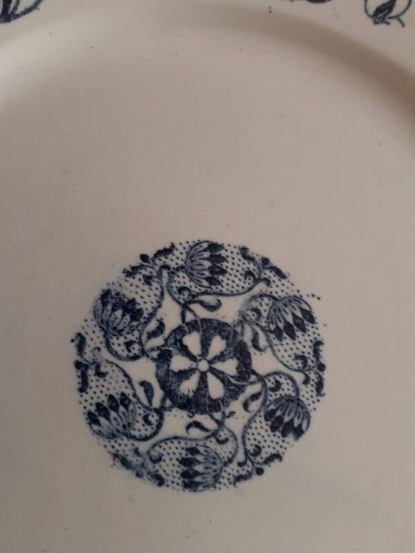 6 Assiettes plates Sarreguemines modèle Roxanne