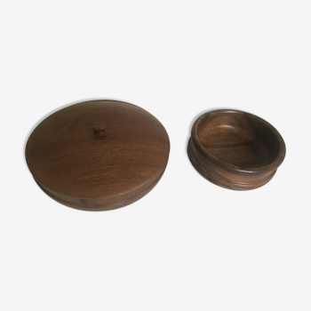 Duo de vide-poches en bois vintage