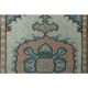 1970s Vintage Turkish Oushak Handmade Wool Cotton Orange Area Rug 160x227