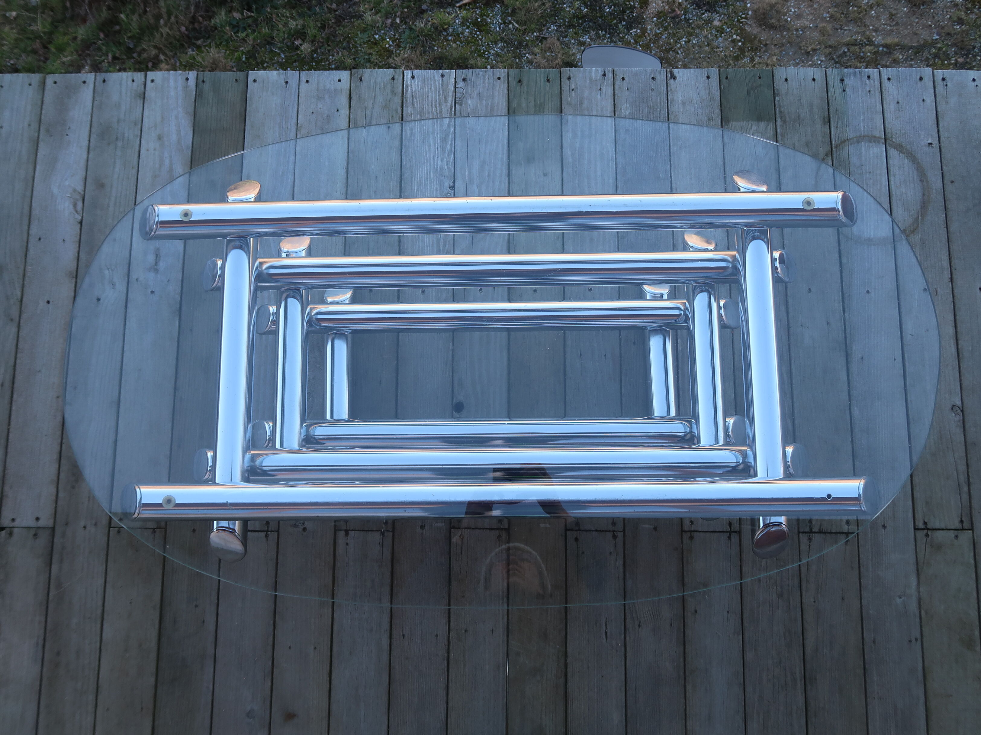 Chrome tubular table 70 ́s