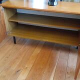 Teak veneer sideboard