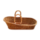 Old braided wicker couffin