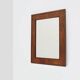 Antique rectangular walnut wall mirror, France ca. 1880
