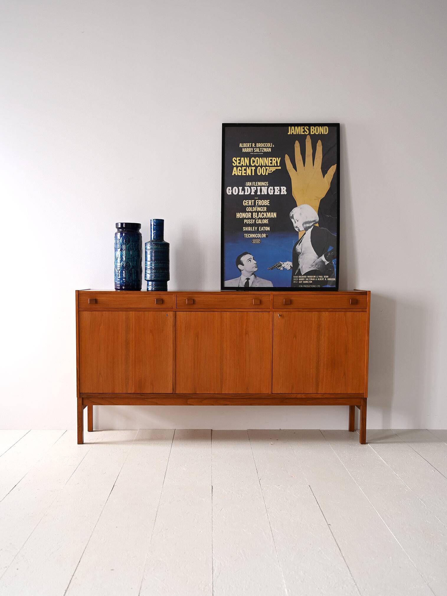 1960s sideboard with three high drawers