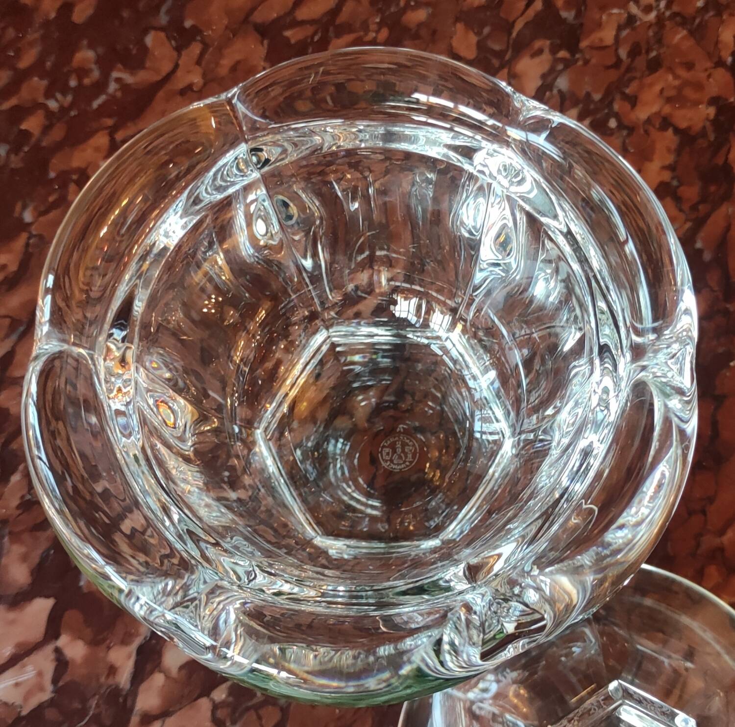 Old Baccarat crystal sugar bowl