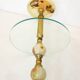 Onyx standing ashtray - gold metal