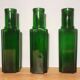 Trio de flacons verts