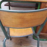 Chaise de bureau métal et bois