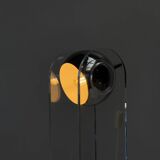 Italian plexi and chrome table lamp