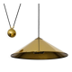 Adjustable Brass Keos Pendant Lamp with Counterweight by Florian Schulz