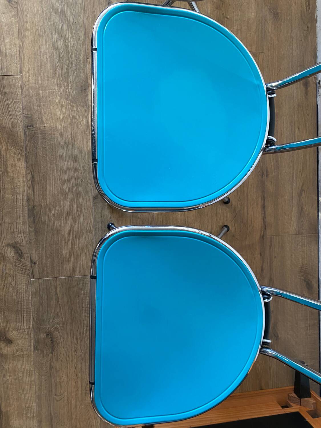 Niels Gammelgaard Chrome Folding Chairs for Ikea 1980´s