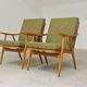 Pair of "boomerang" armchairs by Antonin Suman for Ton "Thonet" 1960