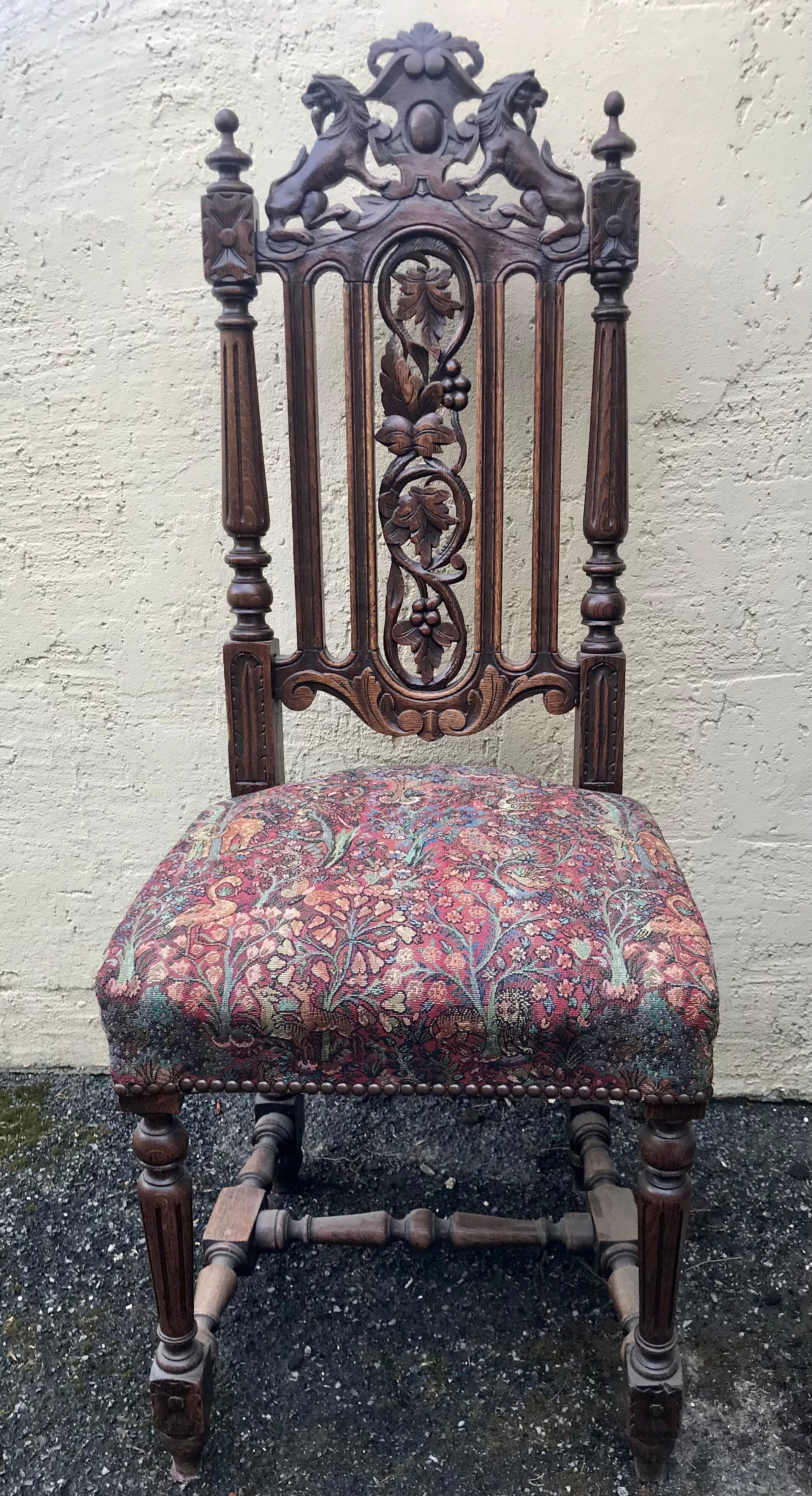 Pair of neogothic chairs