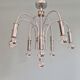Lustre design en métal chromé et laiton, Schröder & Co, années 70