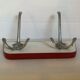 Asymmetrical coat rack Formica aluminium