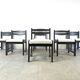 Lot de 6 chaises vintage années 70