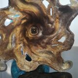 Cobalt blue kerosene lamp