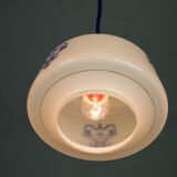 Vintage opaline glass pendant light