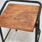 Pair of modernist stools, France, 1960s