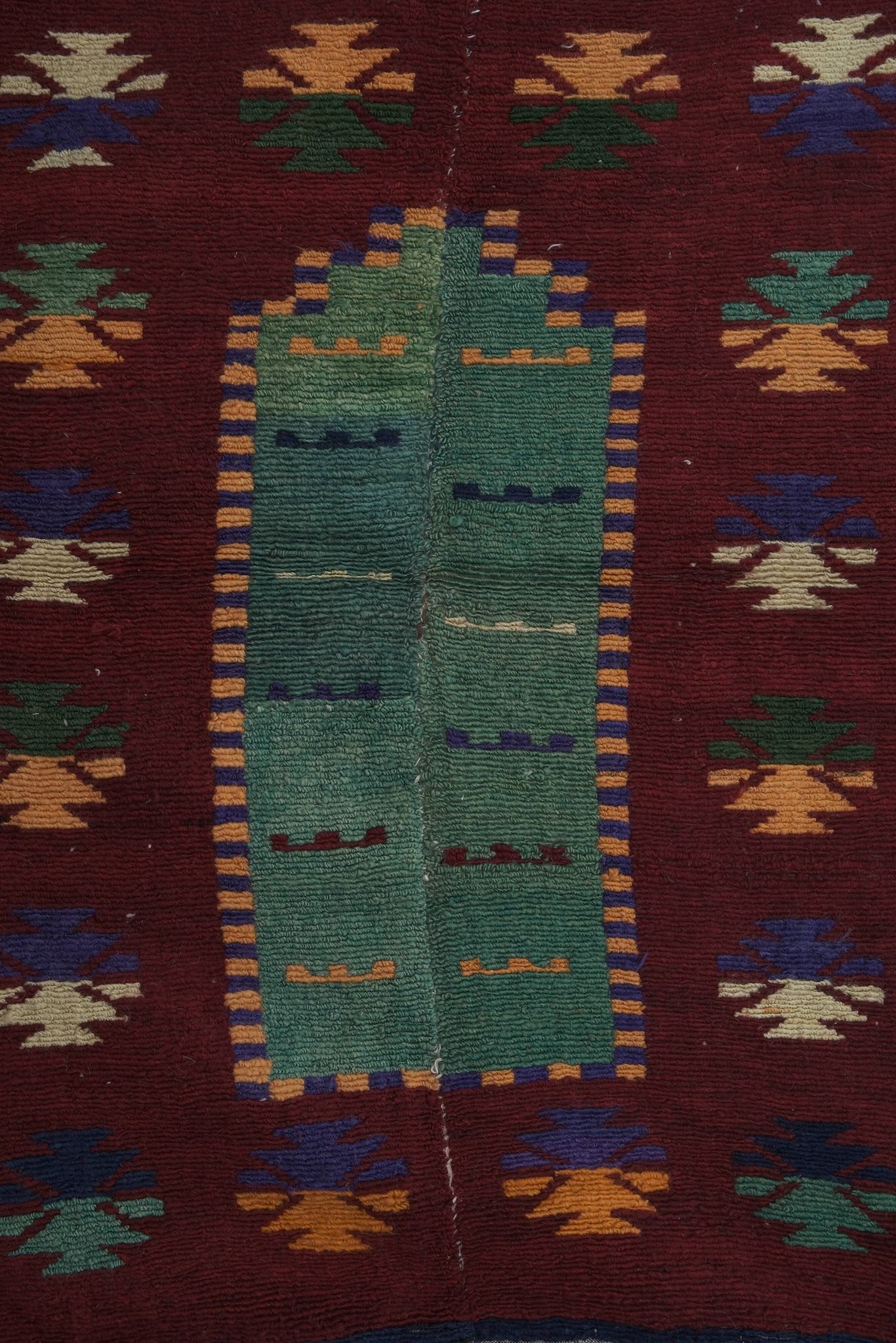 Vintage Turkish Oushak Rug Handwoven 107x160 cm