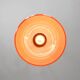 Mid-Century Italian Orange Glass and Brass Pendant Lamp