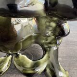 Antique glazed ceramic vase