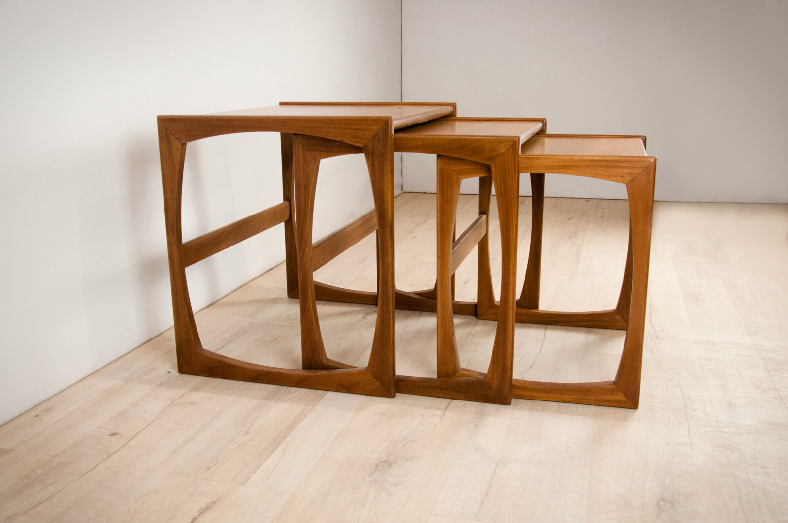 Pull out tables was designed by R. Bennett for G-Plan 1970