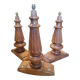 Set of 3 lamp bases in piano feet - Louis XVI style